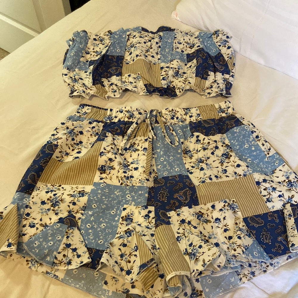 Two piece BoHo floral outfit